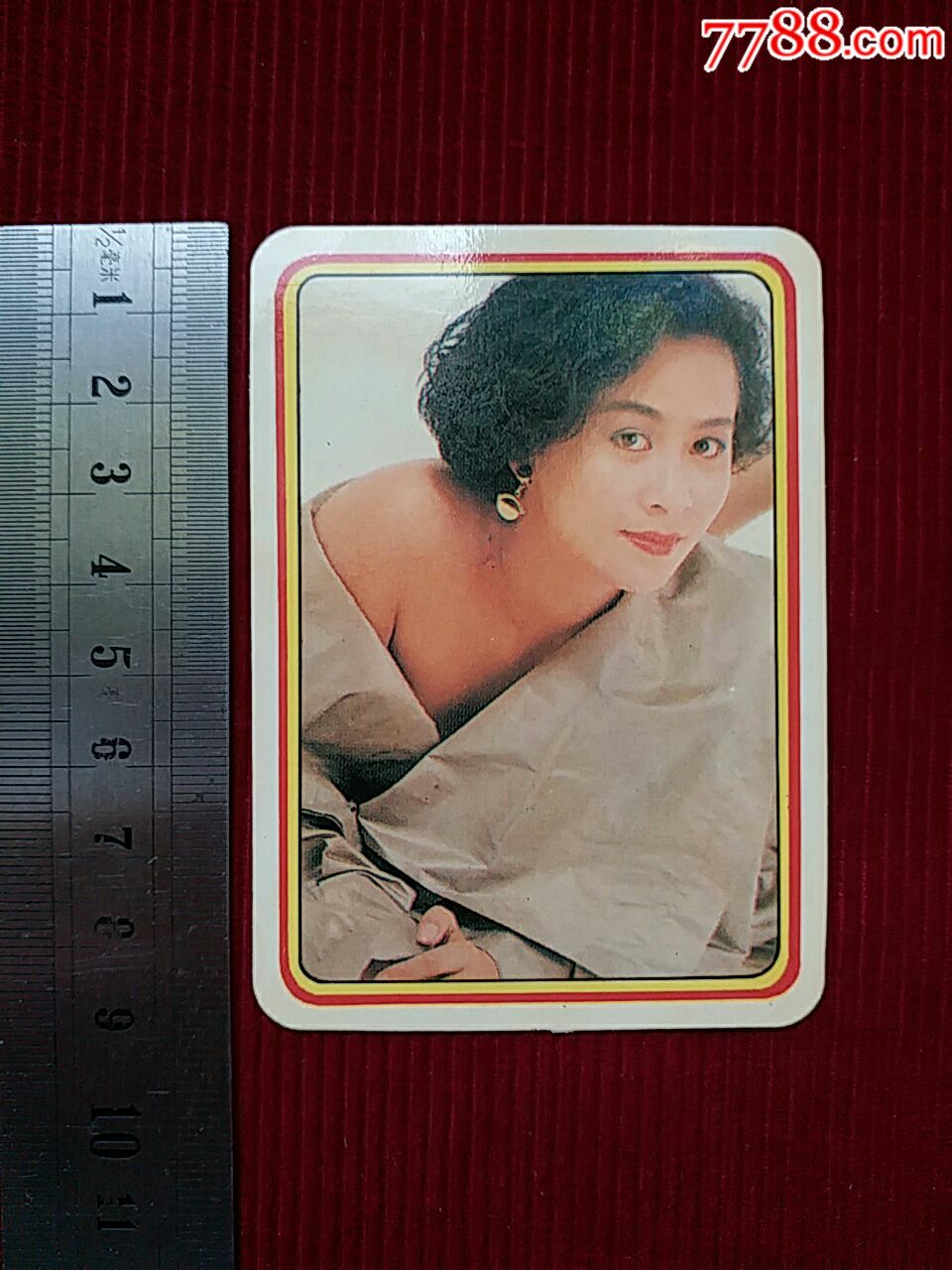 92年/广告/年历片【刘嘉玲】～单张