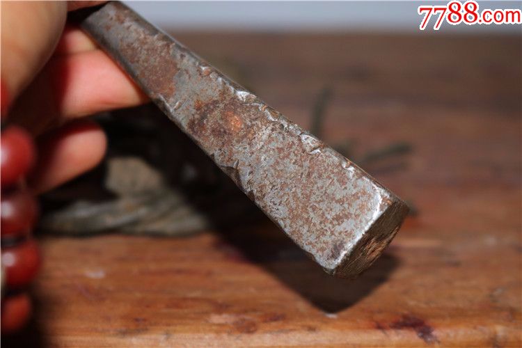 d2藏传铁制素面牧民打狗打狼棒流星锤