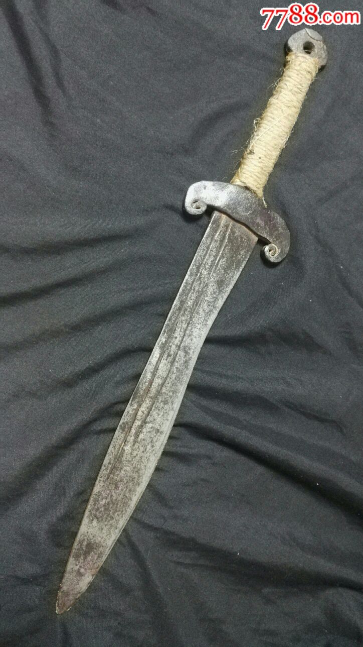 清代卷云档手刀-价格:260.0000元-se58703268-铁兵器-零售-7788收藏__