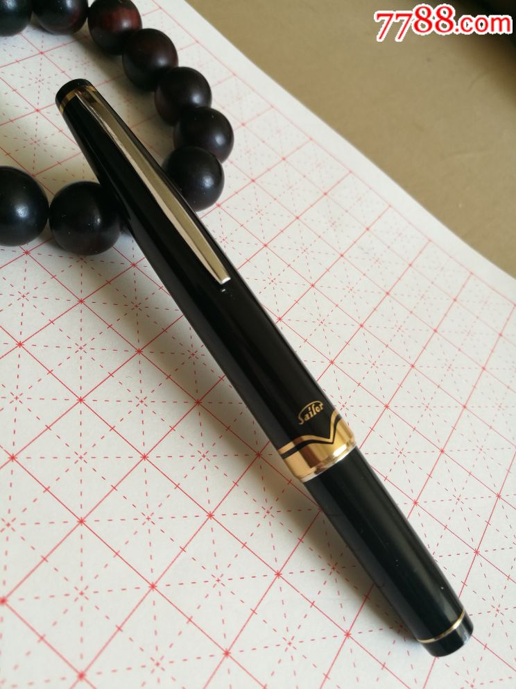 写乐18k大笔尖短钢钢笔