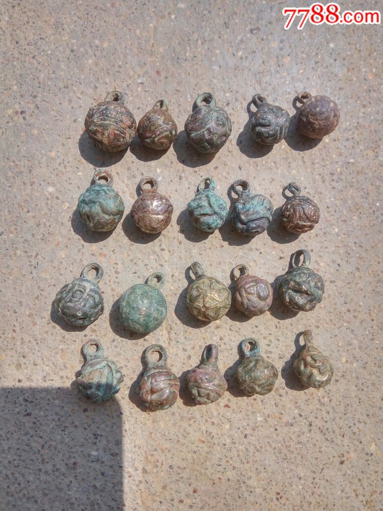 鎏金铜纽扣20枚,铜扣,老纽扣