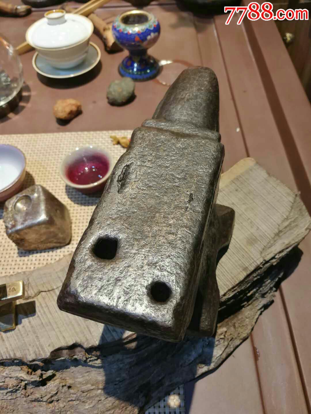 砧子老工具老物件老砧子铁砧子镇纸茶宠