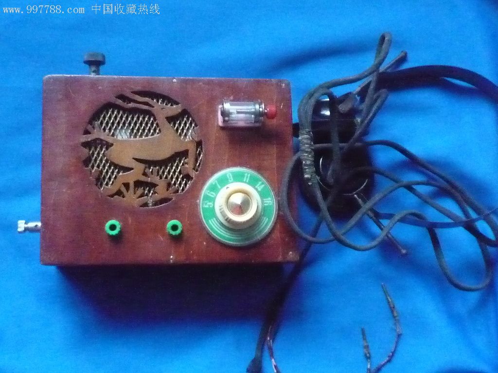 怀旧收藏矿石收音机