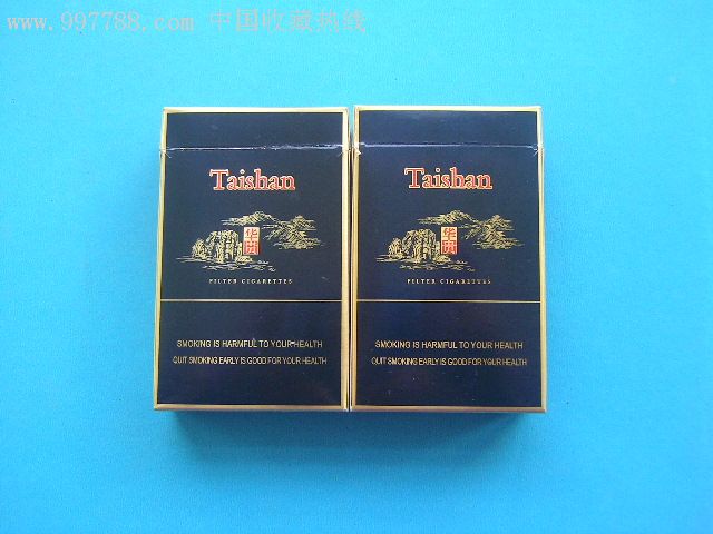 拍乐园:两枚厂铭有区别的黑色"泰山"[华贵]