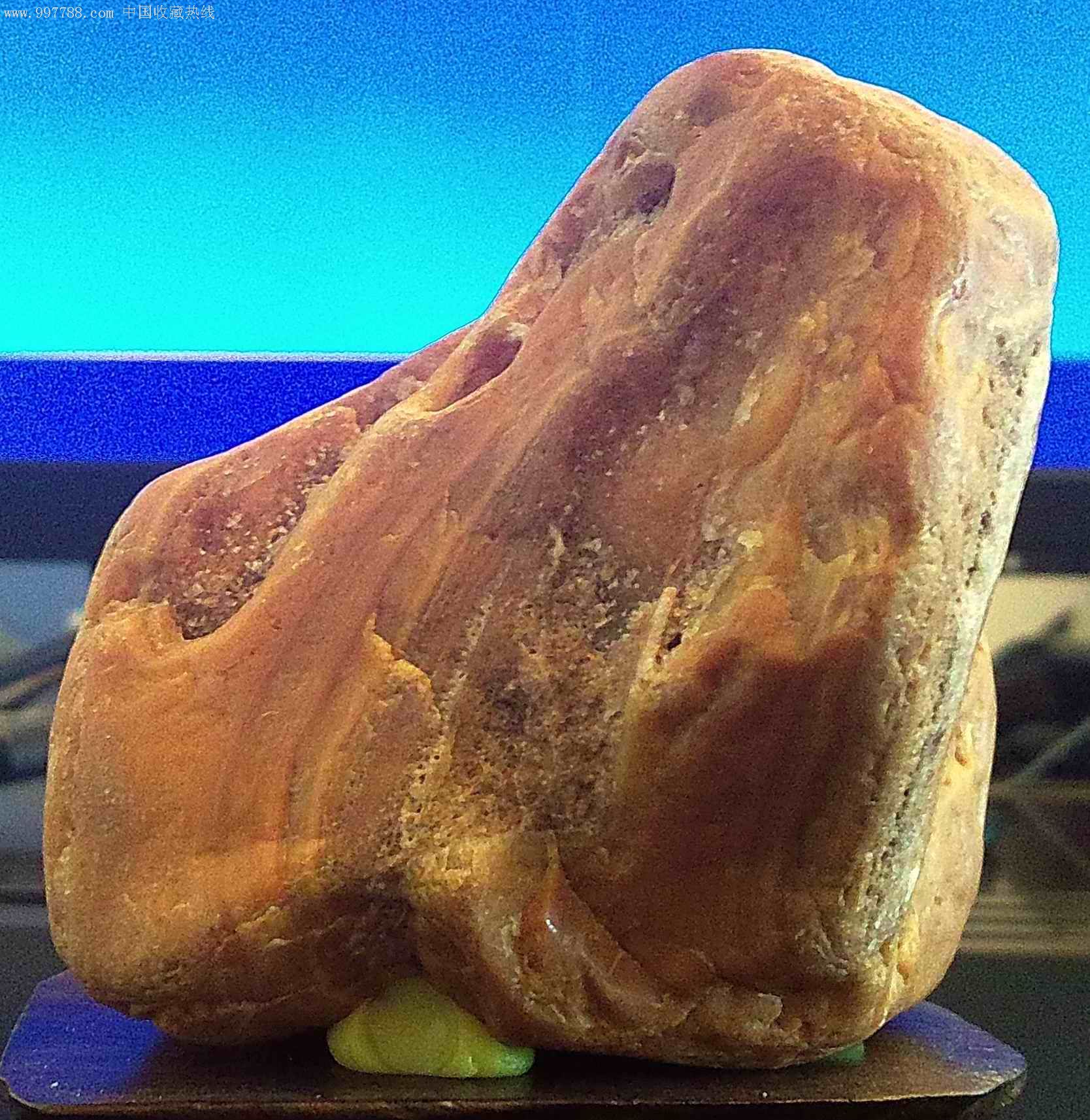 "黄玉石"超低拍(527g)_黄蜡石/蜡石_产地图片_收藏价值_7788奇石收藏