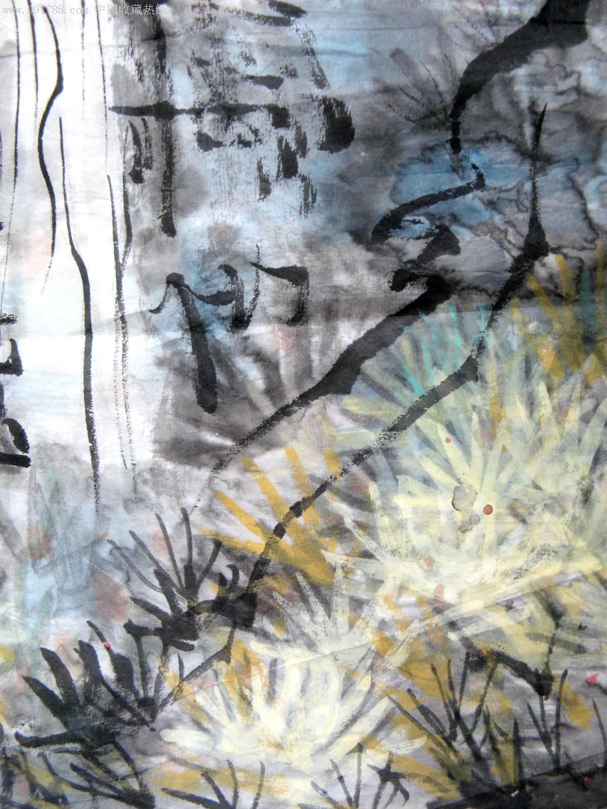 知名画家三尺条幅仕女画:花底诗情