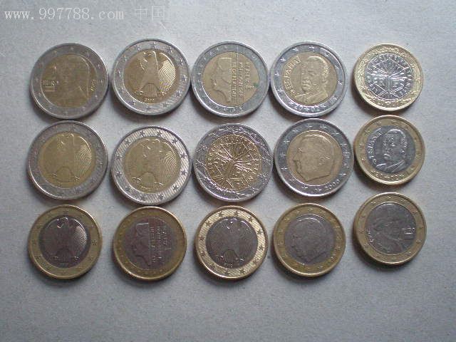各国欧元硬币图案图片