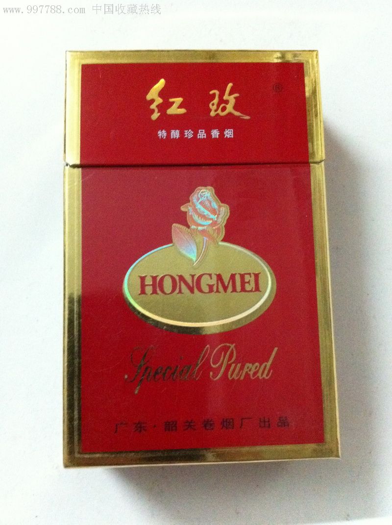 红玫,烟标/烟盒,卡标,年代不详,正常流通标,单标,嘴标84s,直式,其他