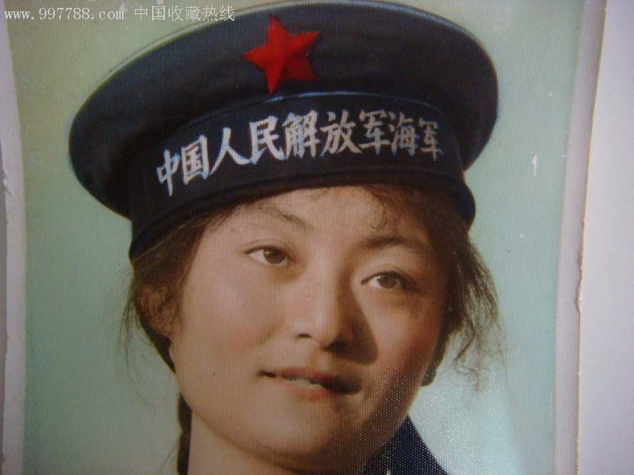 手工上色女海军照片