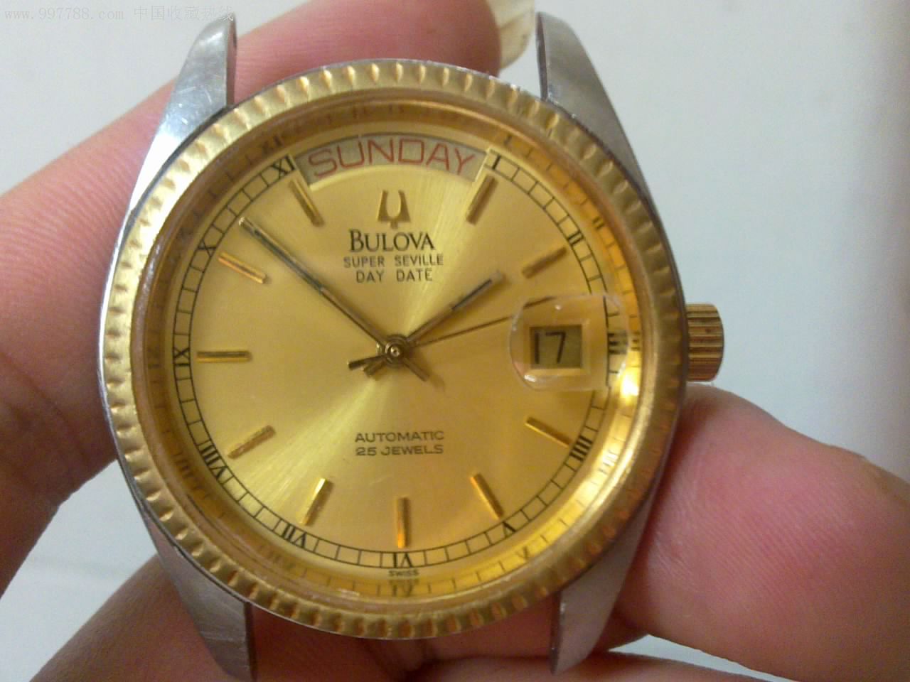 宝路华男表可定秒,手表/腕表,机械,年代不详,其他国外品牌,钢,瑞士,三