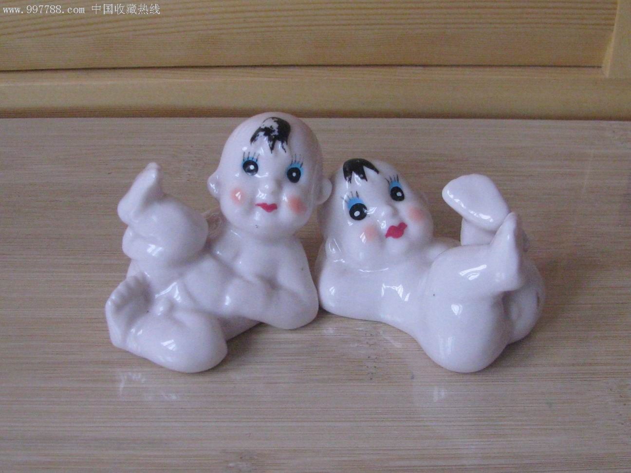 早期瓷娃娃一对