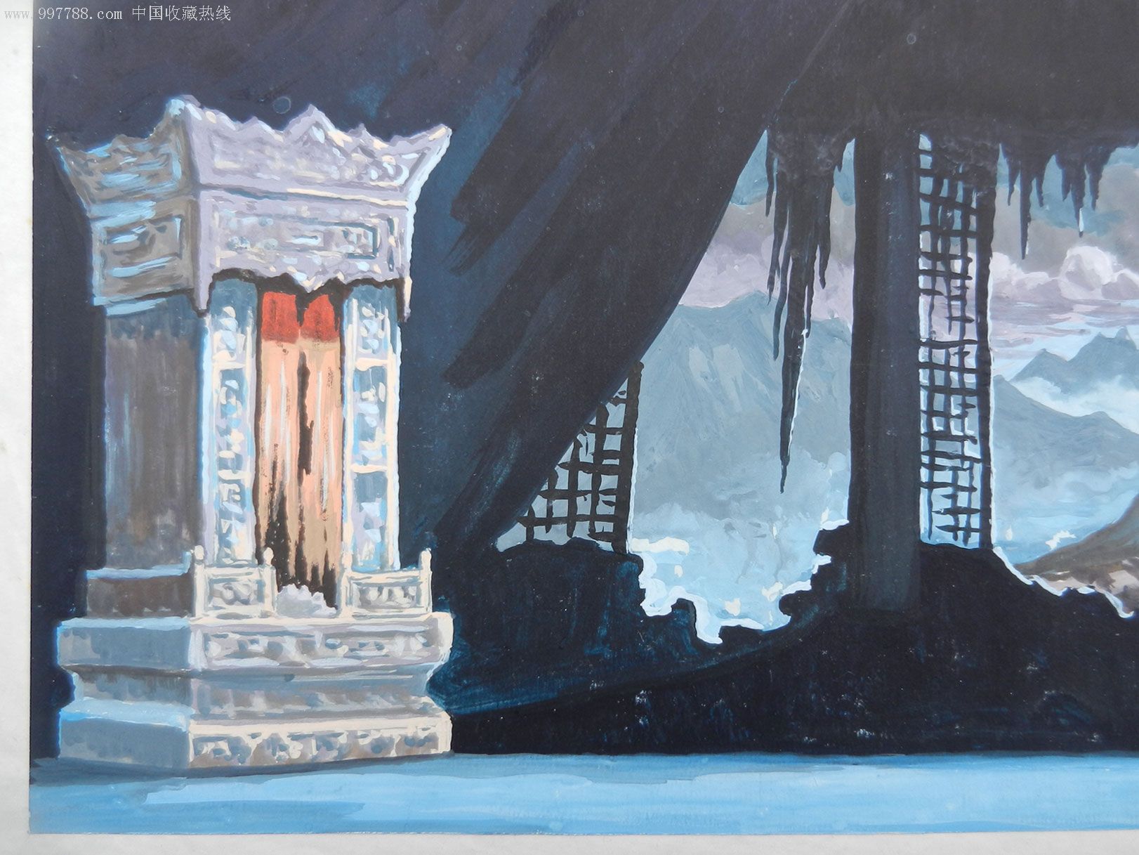 白毛女舞台设计稿第六场延安文工团