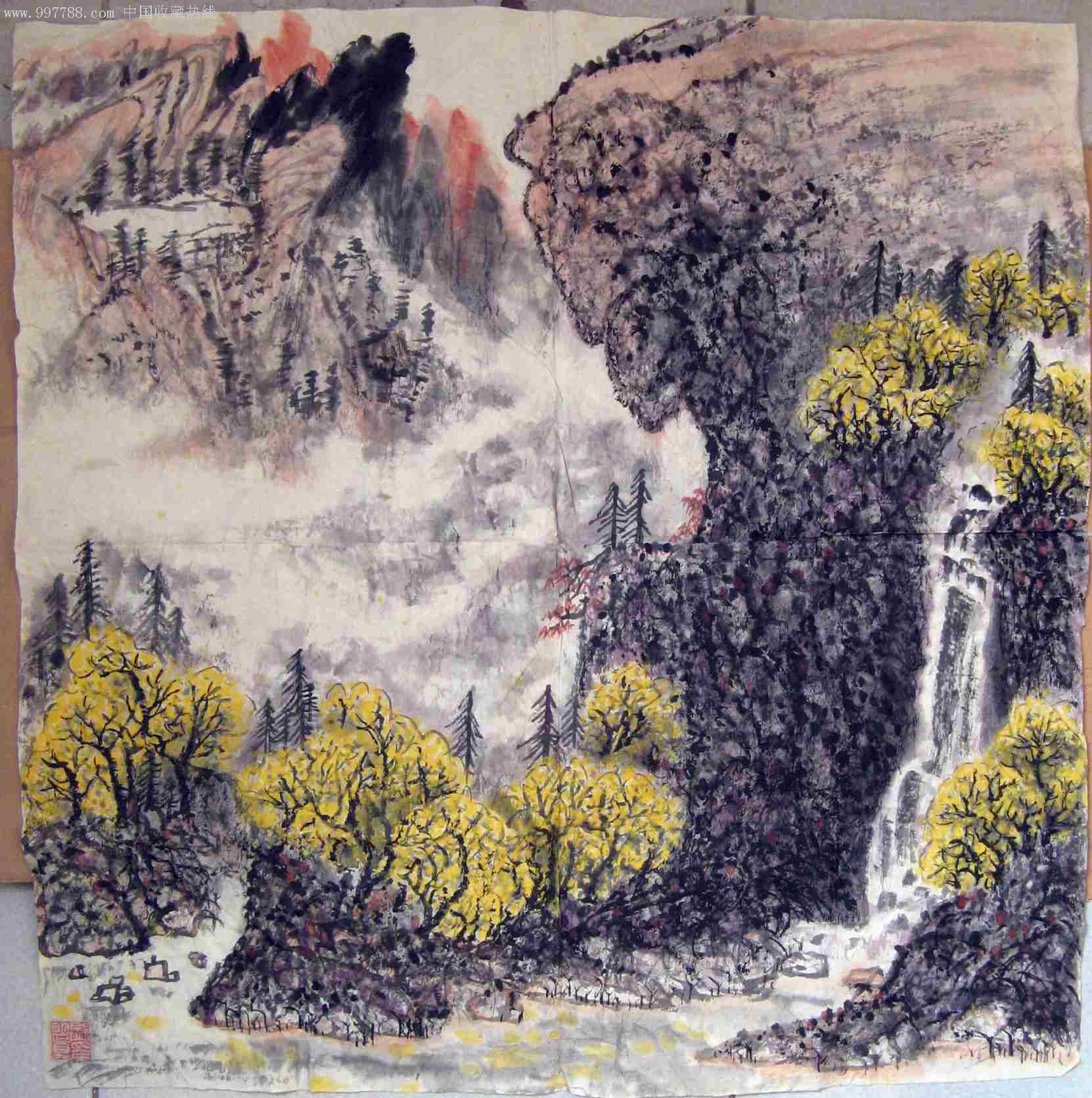 (为友预订,请勿购)宕拓大气的四尺斗方山水画