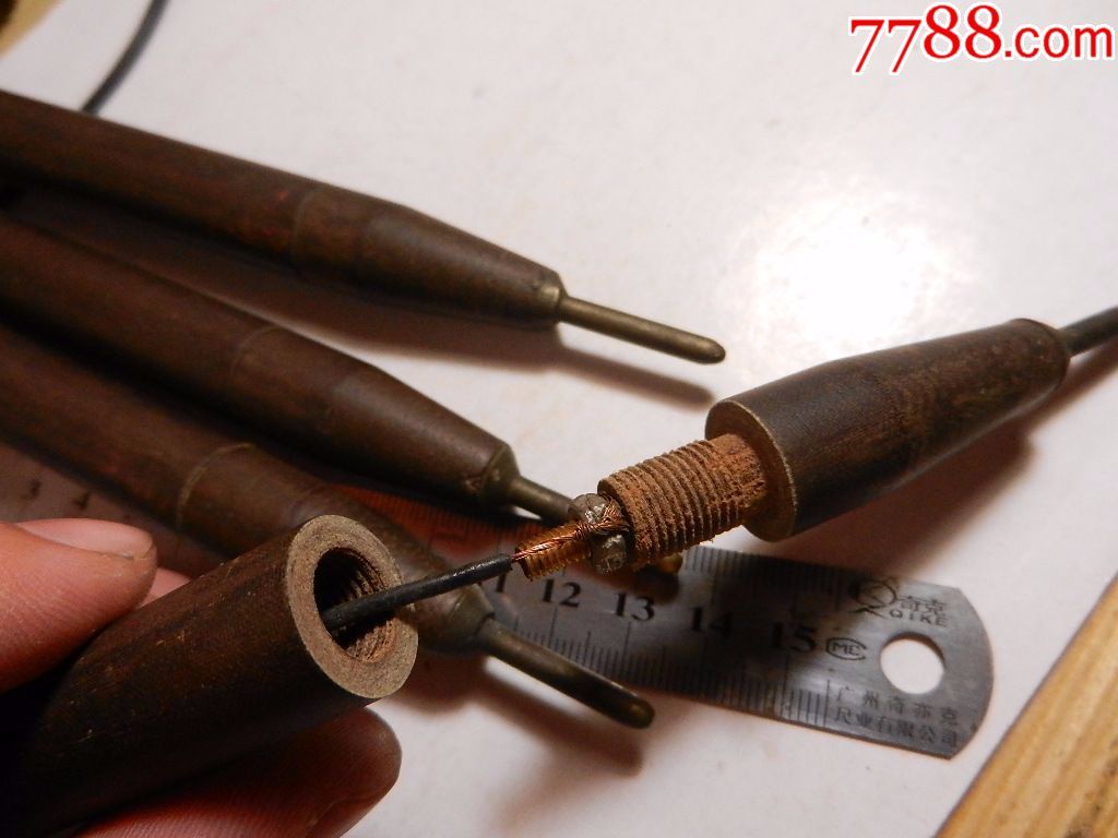 老式测电笔头(电木材质,4根)