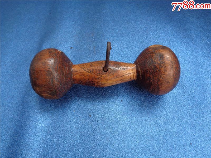 民国时期枣木制作的纺线坠子