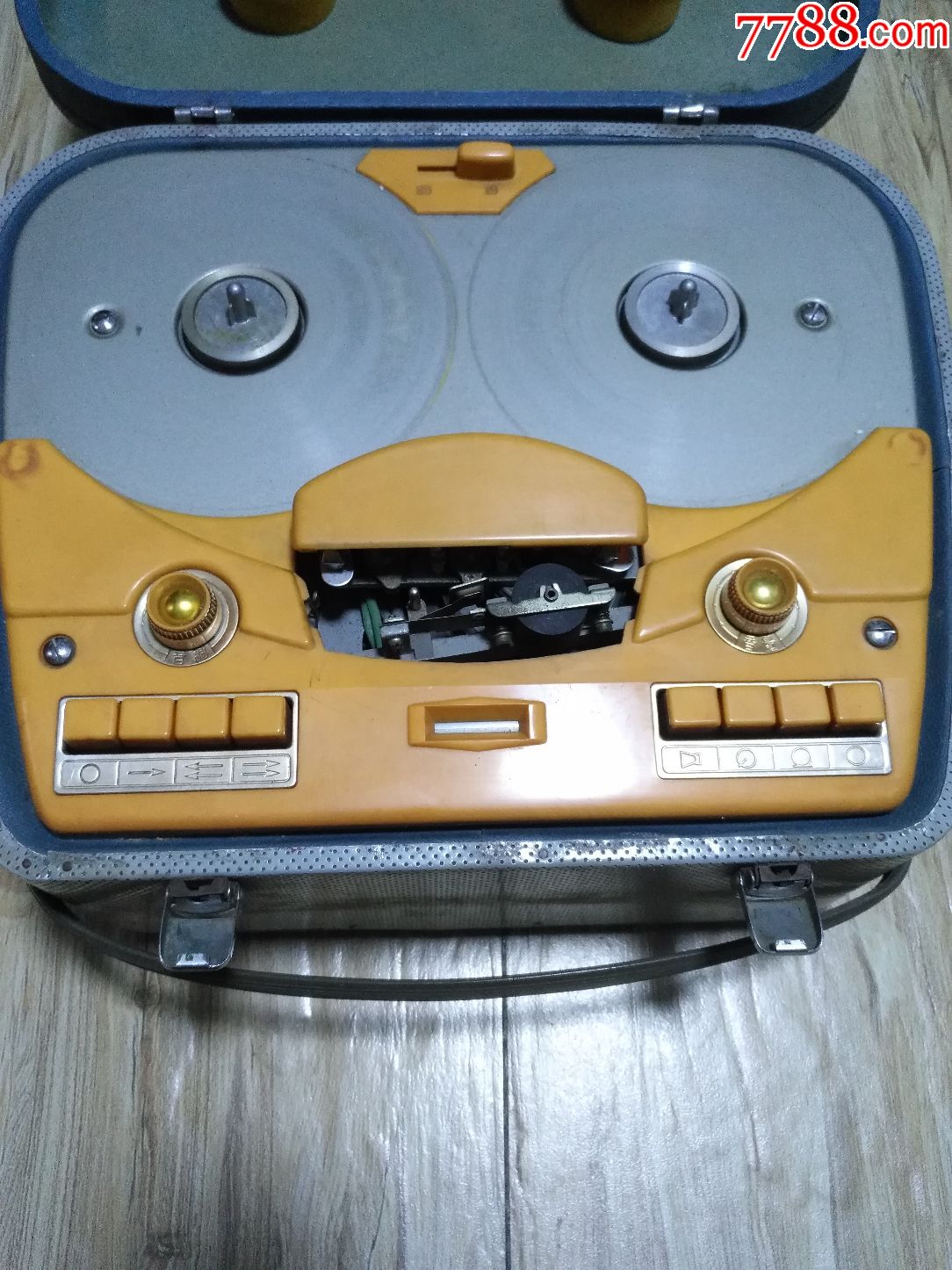 文革老上海牌电子管开盘机601型开盘录音机老式古董