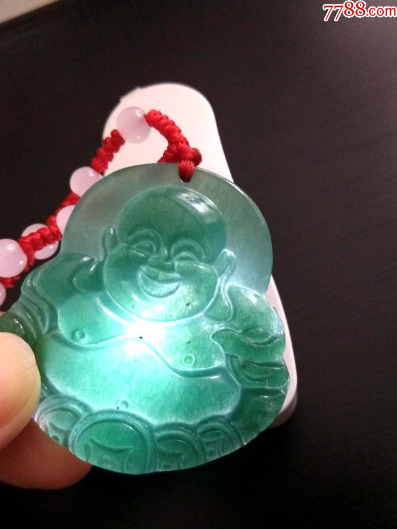 东陵玉佛项链大吊坠
