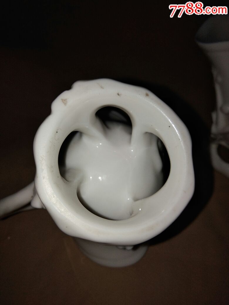 德化窑梅花杯一对