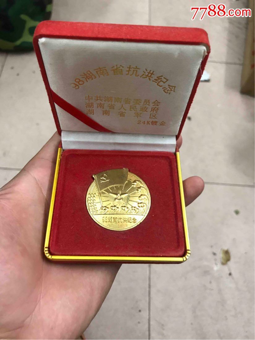 98湖南抗洪纪念章