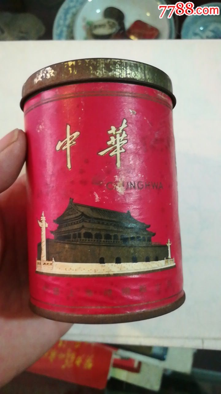 特少见铁桶中华牌烟盒品相看图
