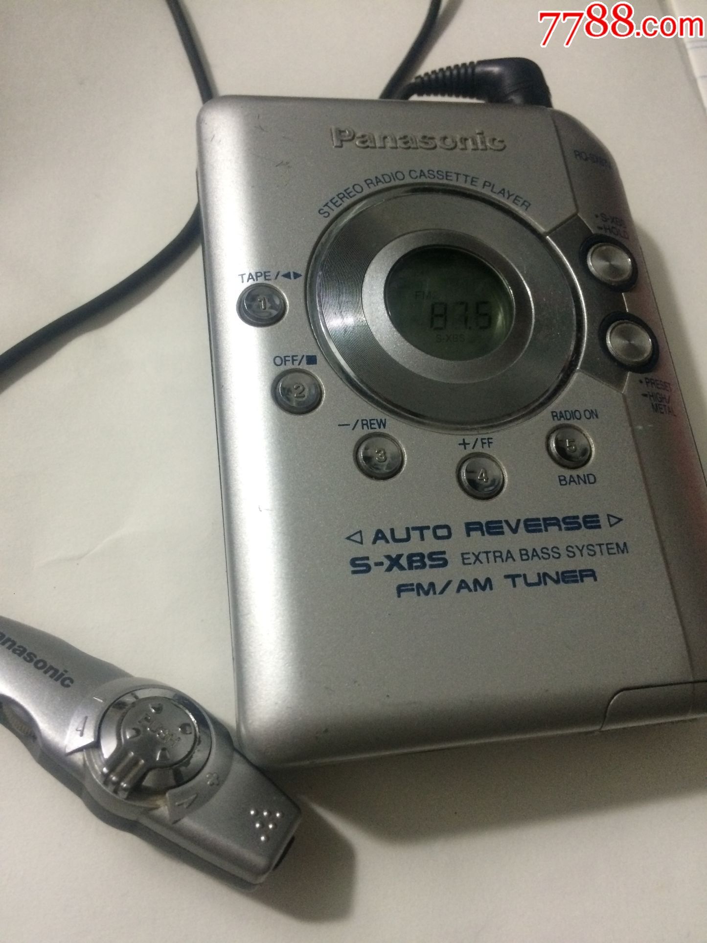 一臺松下panasonicrq-sx67v磁帶隨身磁帶機-au15553303-隨身聽/mp3