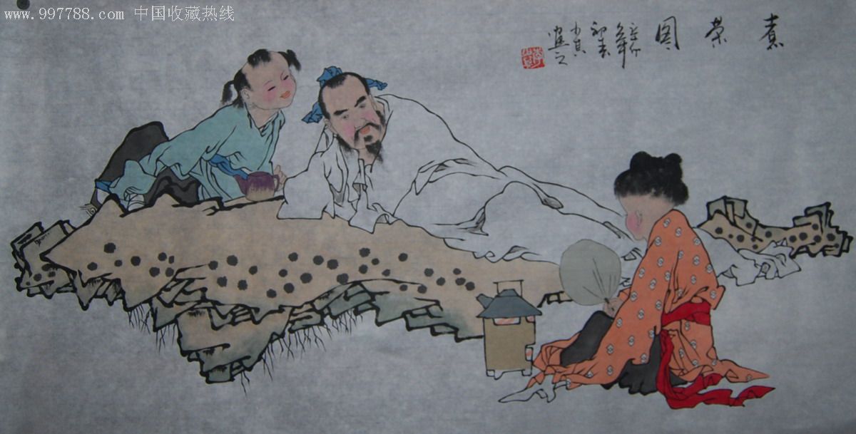 名家精品文人画人物作品(收藏品),人物国画原作,风俗画原画,水墨/写意