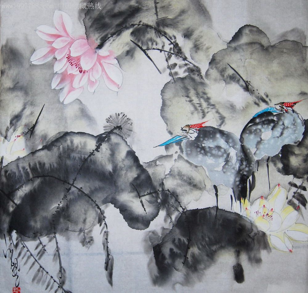 水墨/写意画法,,2010-2019年,,其他尺寸,,未装裱,,宣纸, 简介: 江风