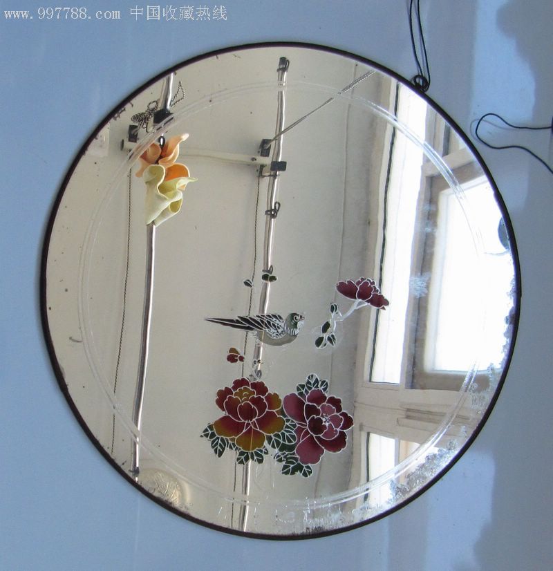 圆形镜子画---嫁新娘