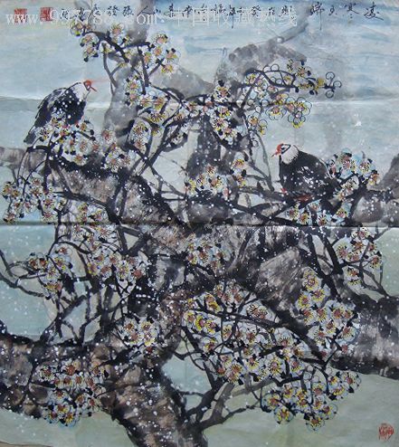 著名画家张发展《凌寒瑞玉》