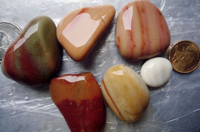 彩石花石头长江石金沙江石水榭鱼缸碧玉彩石把玩天然原石点缀雨花石