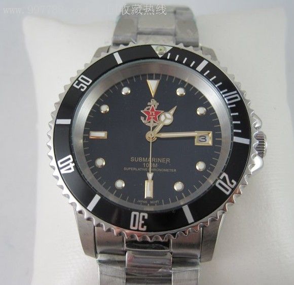 上海手表厂特制的海军全自动机械纪念表,海军特种潜水表,军表