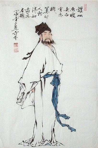 许言仿范曾四尺三开人物画-zc2980526-人物国画原作-加价-7788收藏