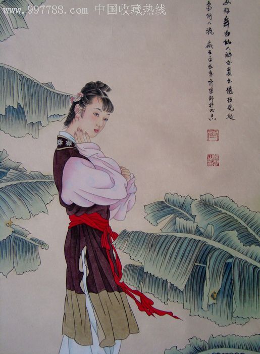 著名工笔女画家齐望舒《解释春风无限怀》