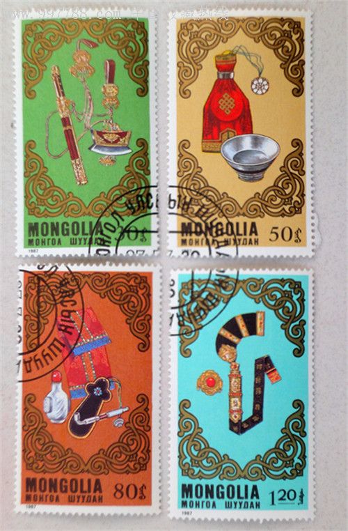 蒙古国邮票—蒙古饰品