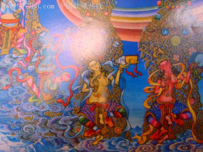 唐卡——吉祥妙音(长宽530mm380mm)