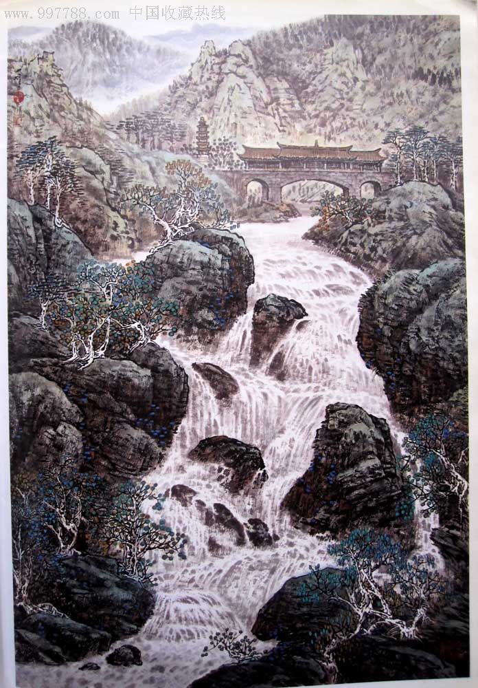 陈玉峰《廊桥听涛》