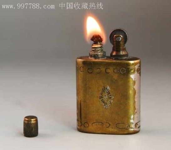 1900年左右diy手工制作老式古董煤油打火机c-152