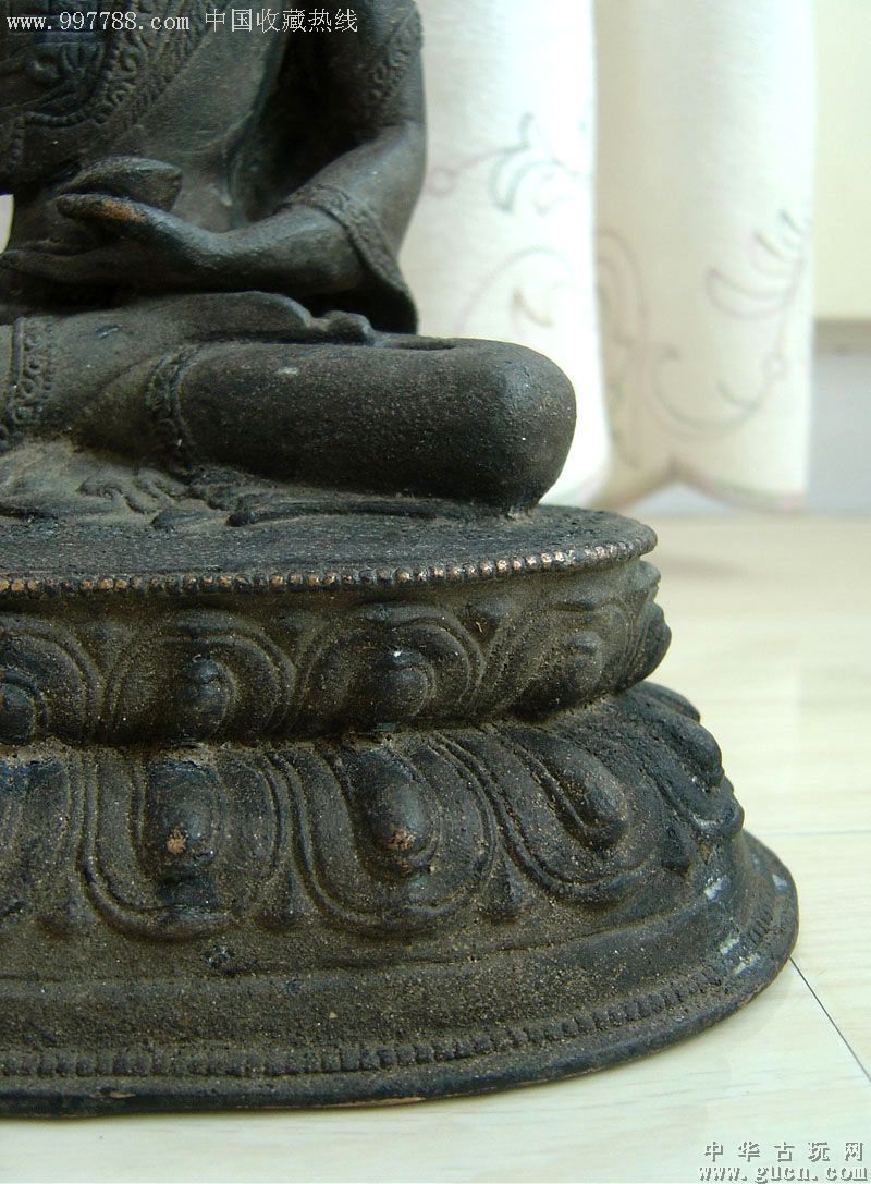 明铜释迦摩尼佛像.高;22.5厘米