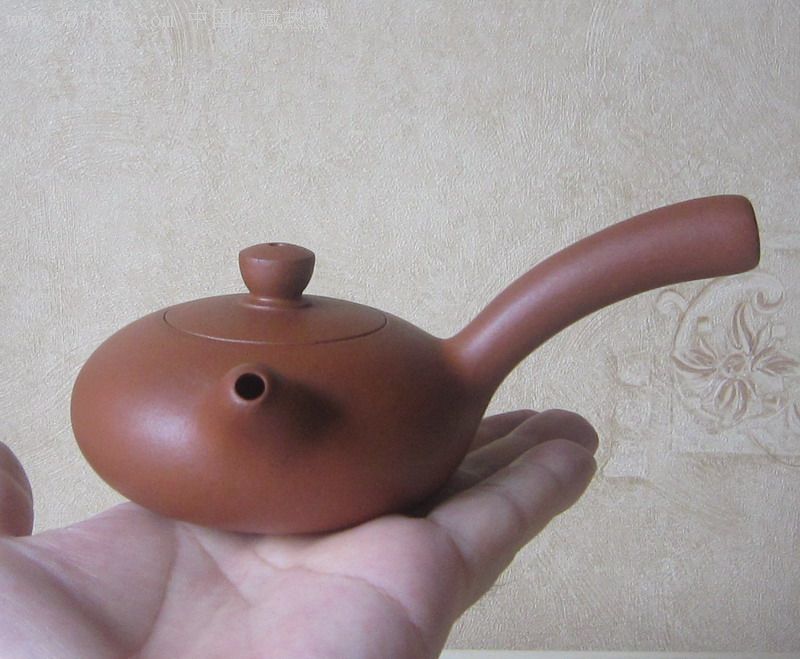 钱华芳制红泥边手圆形壶(实价)-紫砂壶--se8390396-零售-7788收藏