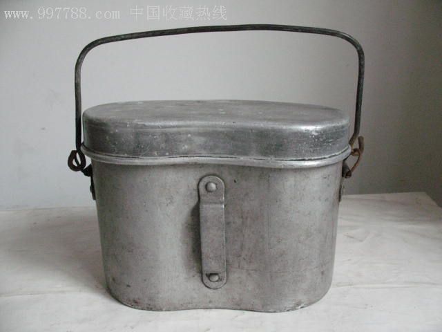 早期解放用的海字款铝饭盒少见品如图