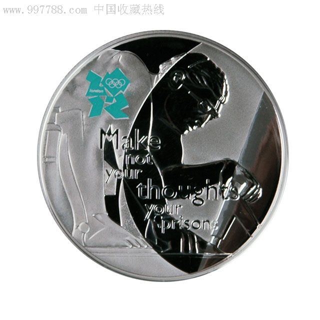 伦敦奥运金银纪念币图片
