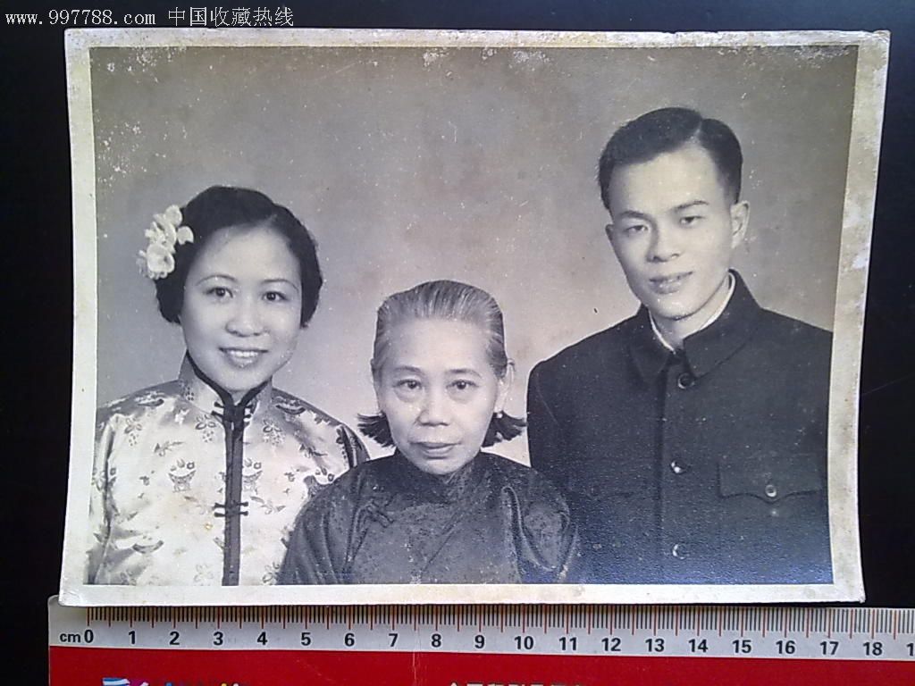 60年新婚全家福合4张-老照片--se8745195-零售-7788收藏__中国收藏