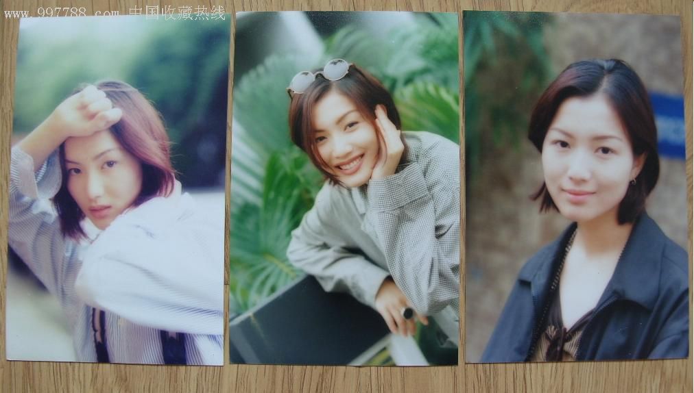 九十年代女明星4寸彩照:郑秀文3张合售