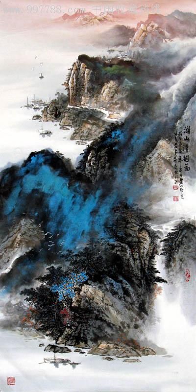 名家张春丽四尺泼墨山水yt21352