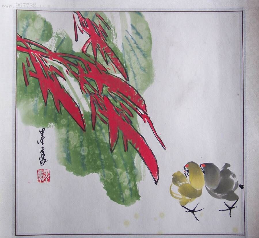 中国美协会员专业画家魏学勤(墨豪)花鸟画