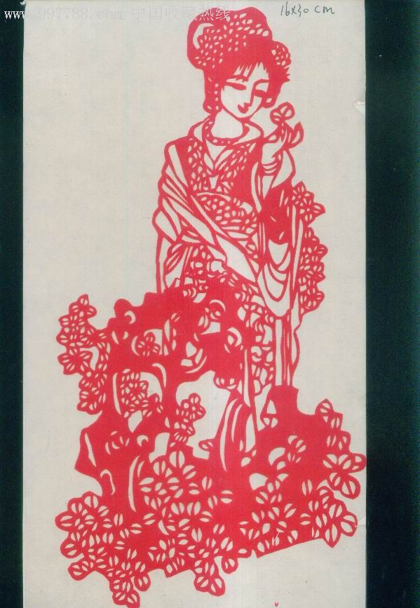 剪纸——古代女仕-价格:20元-se9323976-剪纸/窗花-零售-7788收藏__收藏热线
