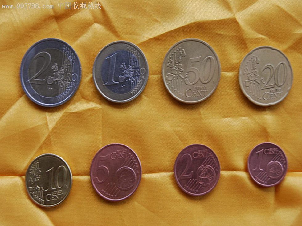 欧元硬币图案图鉴图片