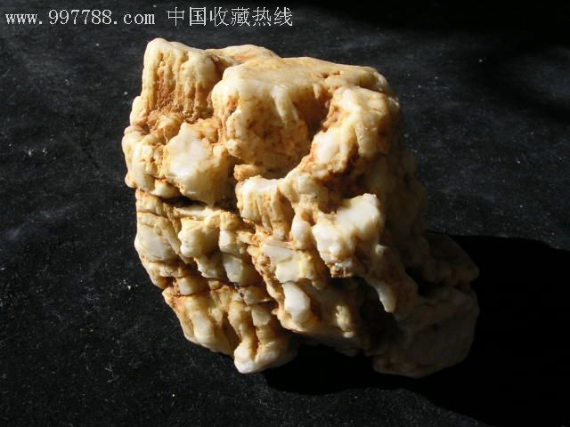 少见的硅化木--白色木化石原石摆件_价格380.