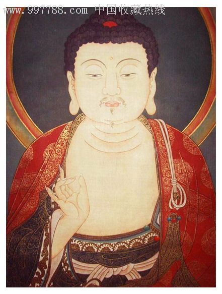 弥勒佛与法华林菩萨,大妙相菩萨佛画(分开)