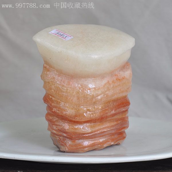 超逼真精品五花肉片天然猪肉石摆件_其他玉石/宝石_木玉轩【7788收藏